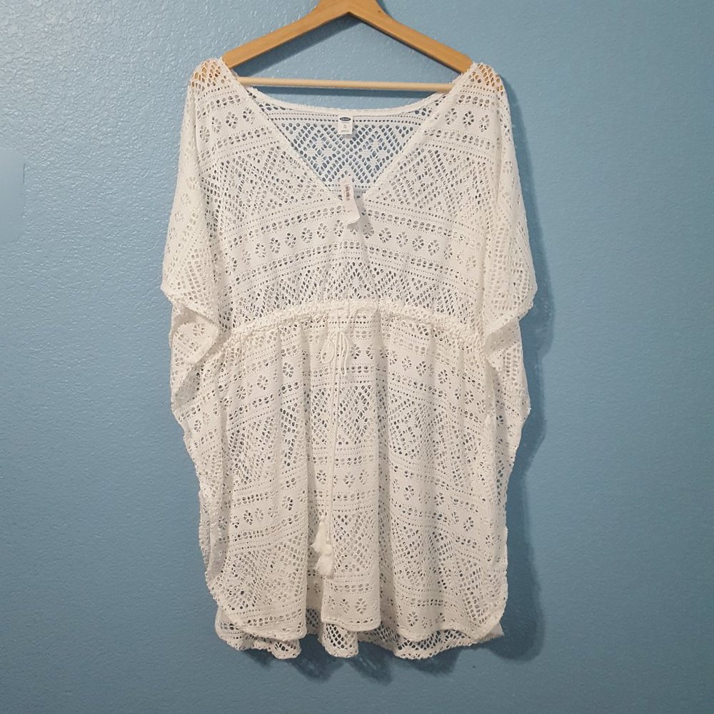 Old Navy NWT Swimsuit Cover Up White Size XL